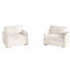Salon velours côtelé - beige, 2 pièces de relaxation beige haut confort-706487670