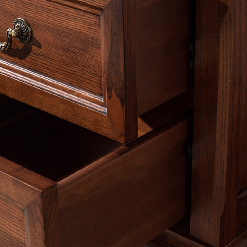 Solid Wood Cabinet with Ash Wood Legs