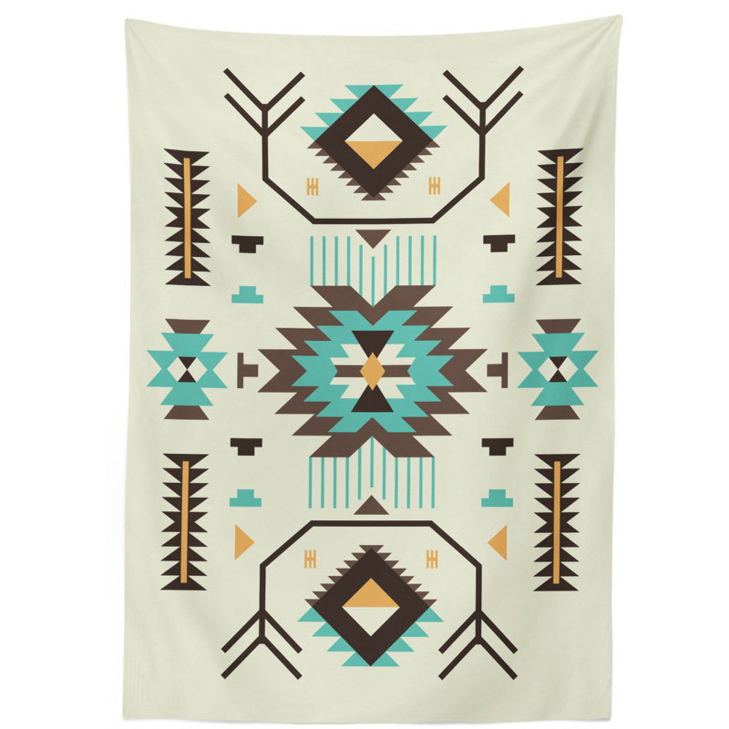 Geometric Tablecloth, 70" L x 52" W