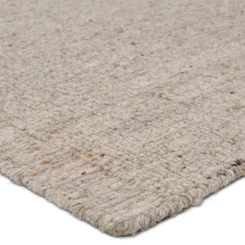 Tapis brun clair fait à la main Liseta Westen LOR01, Rectangle 9 pi x 12 pi