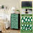 4-Drawer Dresser for Bedroom Green Polka Dot Irregular White Circles for Decorative Design Small Tall Clothes Dresser for Closet Organizers with Chest of Drawers Fabric Storage Bins Dressers