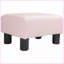 Petit repose-pieds repose-pieds, repose-pieds en lin rose pour salon | Bois | Compact-655262726