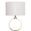 Lampe de table de chambre à coucher Nordic Home Creative Lampe de table de bureau en métal, lampe de table circulaire en métal 110V