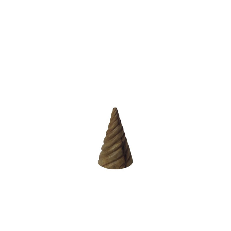 Arbre de Noël avec motif ondulé , Naturel, H 11,8 po x l 14,2 po x P 14,2 po