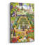 Art mural en verre épique «French Garden» par Gale Pitt, 12 po x 16 po-1270503257