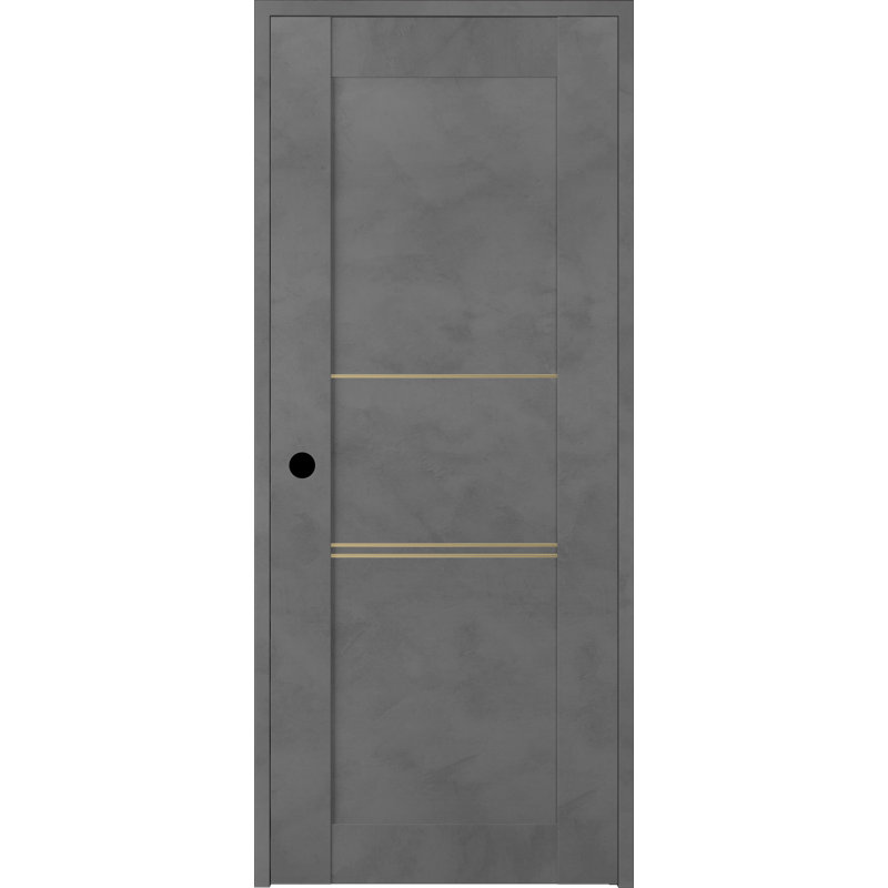 Porte standard lambrissée Avon, Droite, Chêne Veralinga, 17,75 po x 79,375 po