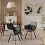 Metal Dining Chairs in Hide Leather-883128699
