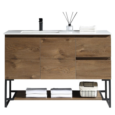 Meuble-lavabo simple l 47,2 po x P 20,5 po x H 32,3 po Cherin