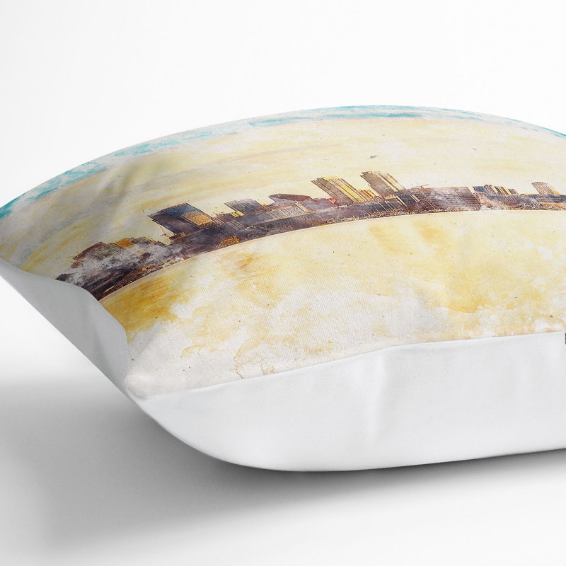 Square Cushion, 55cm H x 55cm W x 20cm D, White