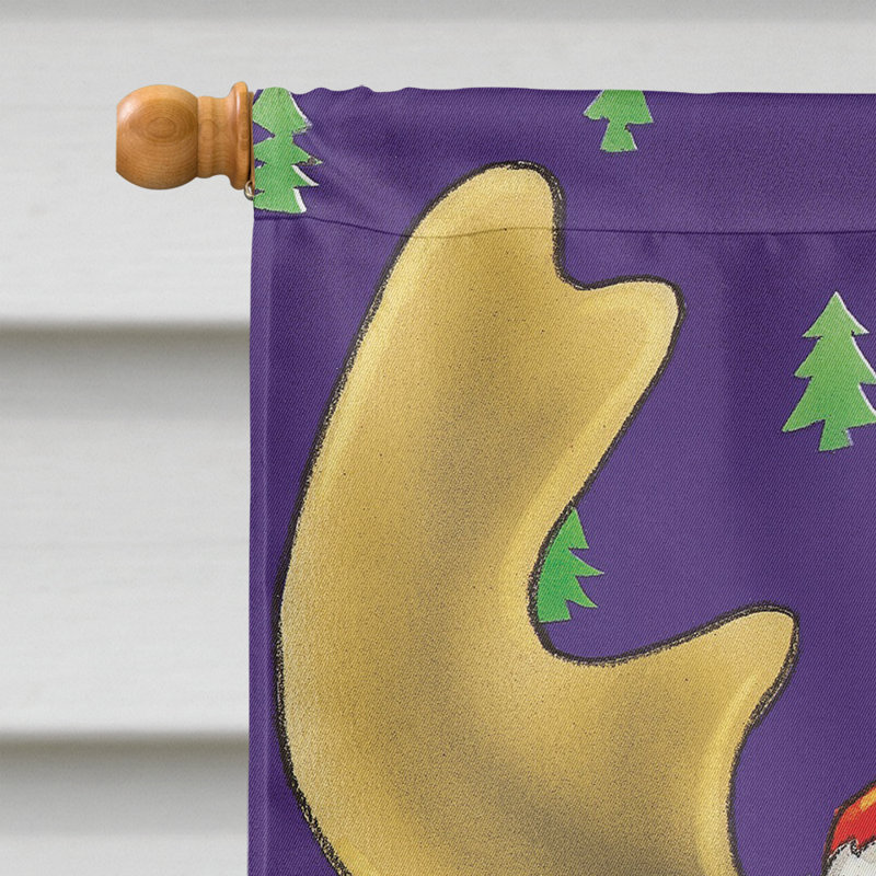 Drapeau de jardin Bengte Comic Reindeer, H 28 po x l 40 po