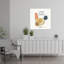 Joyeuses Pâques, impression d'art mural abstrait, fantaisiste, oiseau, printemps-129970974