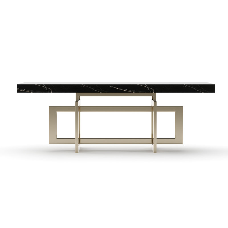 Wish You Were Here 60" Rec Cktl Tbl Dk, 17" H x 48" L x 24" W, Black