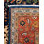 Tapis unique noué à la main Serapi - bleu, 9 pi 2 po x 11 pi 9 po