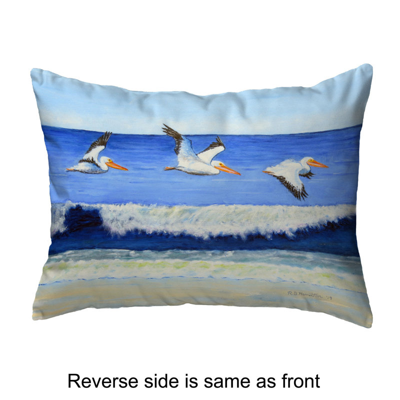 Outdoor Reversible Throw Pillow, 11" x 14"