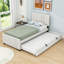 Lit tapissier simple en velours avec lit gigogne et tête de lit Eccleshall-106942831-106942833
