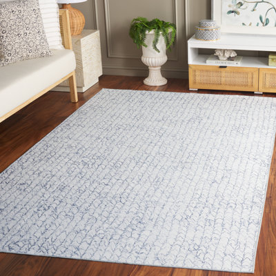 Tapis gris / bleu Athiran 901