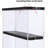 Acrylic Display Case Wall Mounted Funko POP Shelves, Clear Collectibles Showcase Display Cabinet With Sliding Door For Lego Figure Dustproof Hot Wheels Storage Box Black(11.8X3.3X14.8Inch)