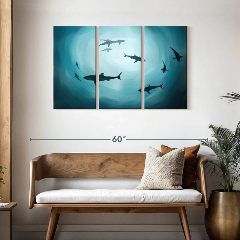 Brampt Shark Silhouette, 28" H x 45" W