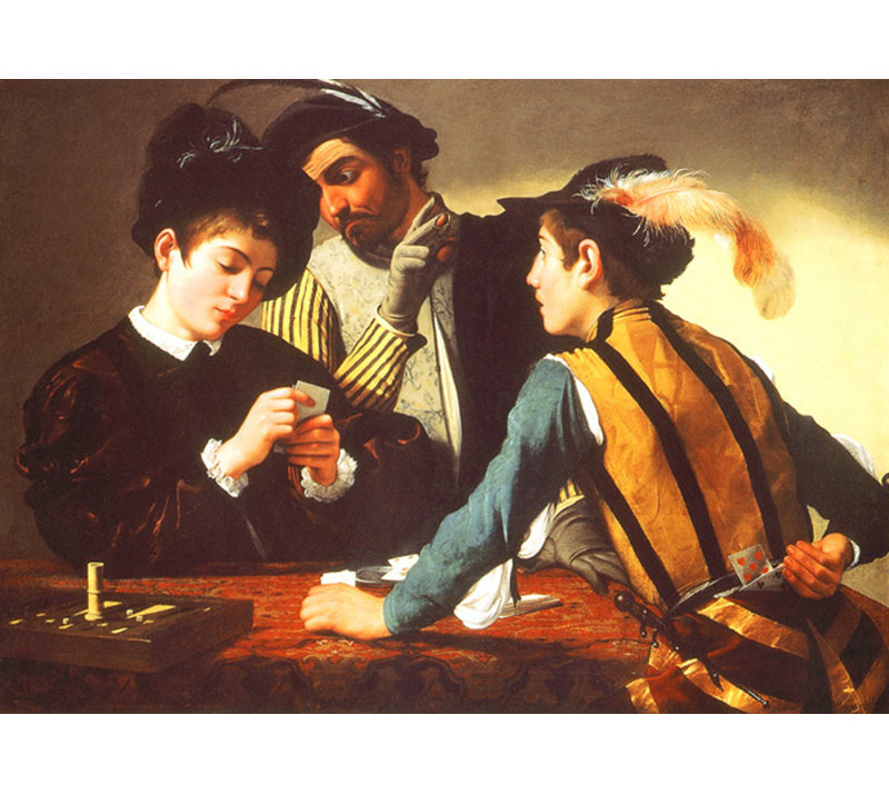The Cardsharps, 17" H x 24" W