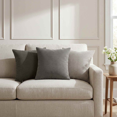 Cushion Cover HEERLEN Corduroy Textile Cover Indoor Cushion Decor Sofa