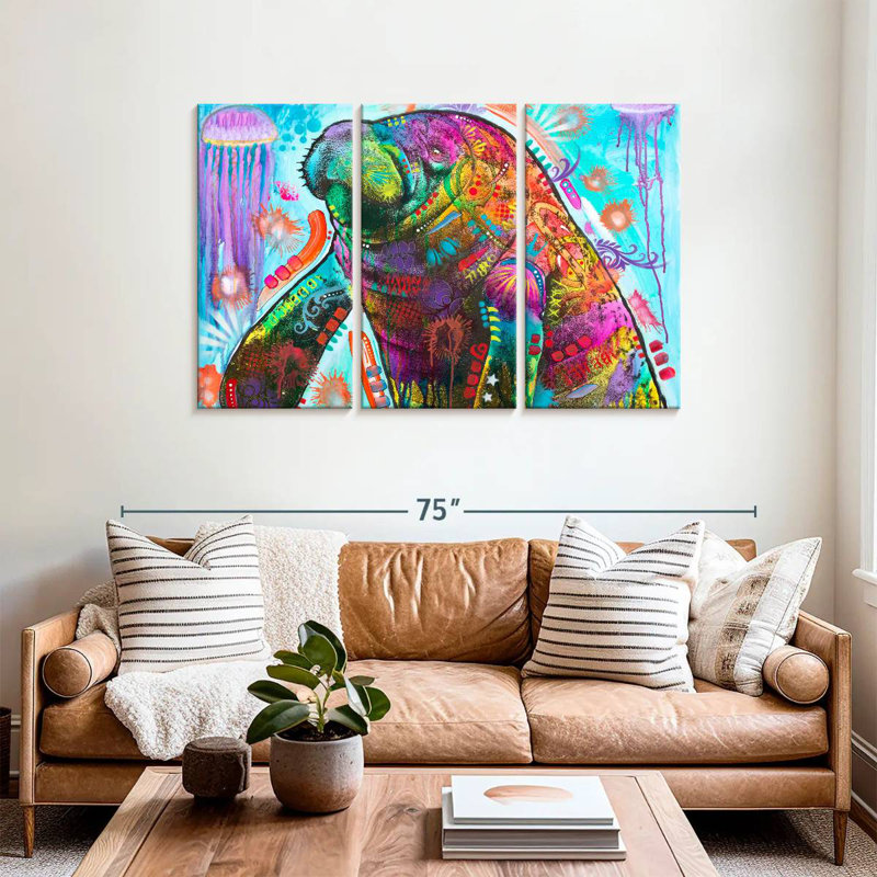 Brampt Manatee, 36" H x 57" W