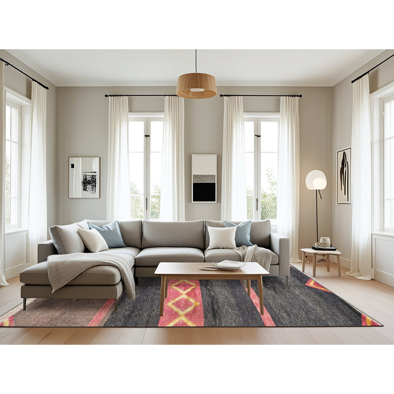 Abstract Indoor Rug, Rectangle 8' x 12'