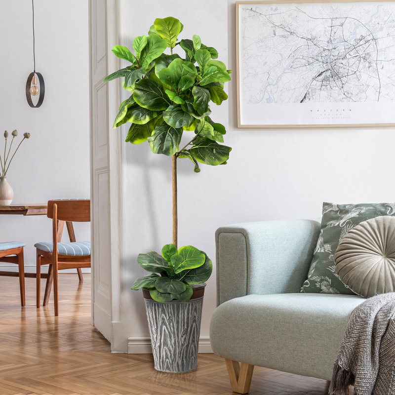 Figuier artificiel 60 po Leiya en pot