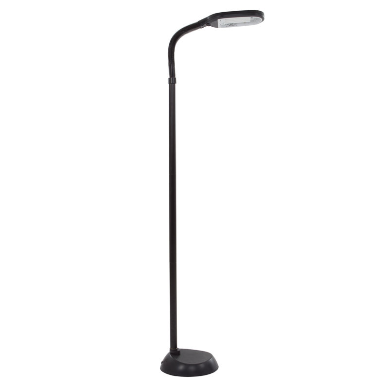 Lampe de plancher réglable pour chambre à coucher 62,5 po Lavish Home , Noir, 62.5"