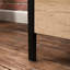 Classeur latéral, finition brune, 2 tiroirs pleine extension, emboîtables, parfait pour l'organisation de bureaux à domicile, tiroirs industriels, dimensions compactes, salon convenable