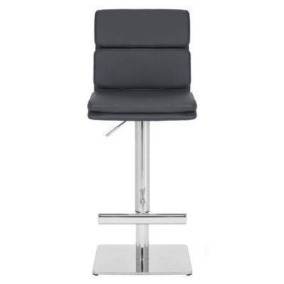 Batey Swivel Upholstered Adjustable Height Counter Stool with Metal Frame