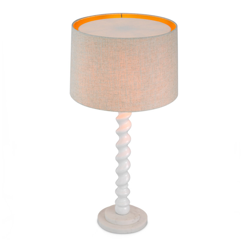 Massimo Table Lamp, Piano White