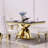 Abrahante Metal Base Dining Table