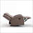 Recliners Modern Manual Recliner Chair, Compact 32.68” Wide | Faux Leather | Walnut Brown