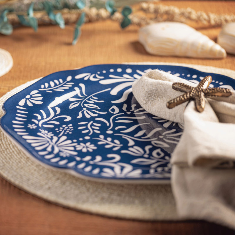 ASSIETTES EN MÉLAMINE S / 4 Mykonos (F24)