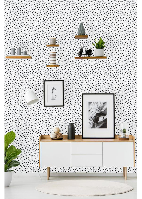Rouleau de papier peint adhésif amovible L 10 pi x l 25 po Zimmermann, L 4,17 po x l 25 po