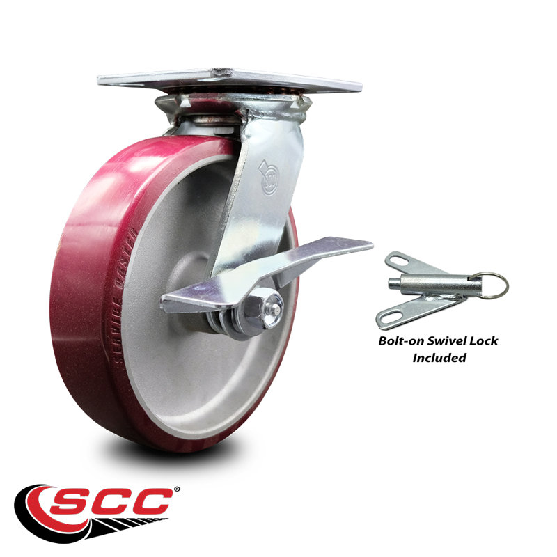 Poly on Aluminum Caster