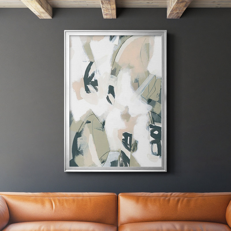 " Sumi Storm I ", 42.5"H x 30.5" W  x 1" D, Silver