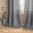 Linen Blended Textured Semi-Sheer Grommet Curtains - 37"/52" Widths Semi-Private & Light-Filtering Linen-Style Panels for Bedroom -299404340-299404350