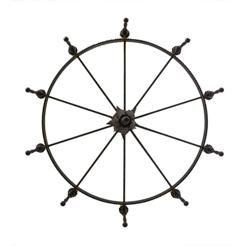Alek 10 - Light Chandelier, 44.5" H x 36" W x 36" D