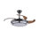 Ventilateur de plafond rétractable de 42 po avec lumière, ventilateur de lustre à DEL moderne avec télécommande, pales réglables à 6 vitesses, moteur à courant continu silencieux, éclairage à intensité variable pour le salon, la chambre à coucher, la salle à manger