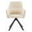 Morden Simple Upholstered 360° Swivel Solid Color Chenille Dining Chair with Armrests-1606599896