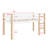 Wooden Loft Bed With Ladder