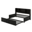 Lit de jour en métal avec couchette, tablettes de rangement et ports USB-149818697