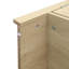 Présentoir de rangement arqué pour la cuisine, 70,28 po de hauteur, tablettes réglables, creux, poignées en métal, processus, capacité de charge de 33 lb pour le garde-manger de la salle à manger avec surface, charnières à 180 degrés,