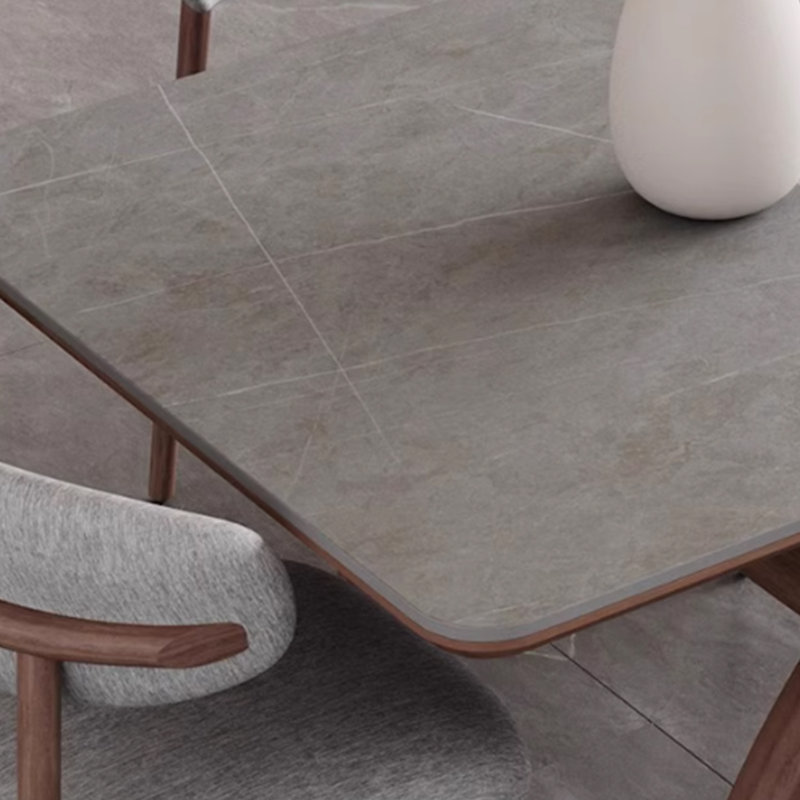 Table à manger rectangulaire moderne et chaise, H 29,5 po x L 55,1 po x l 31,4 po