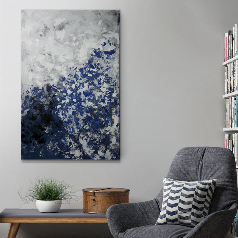 « skyward v1 », peinture sur toile tendue, H 48 po x l 32 po x P 1 po