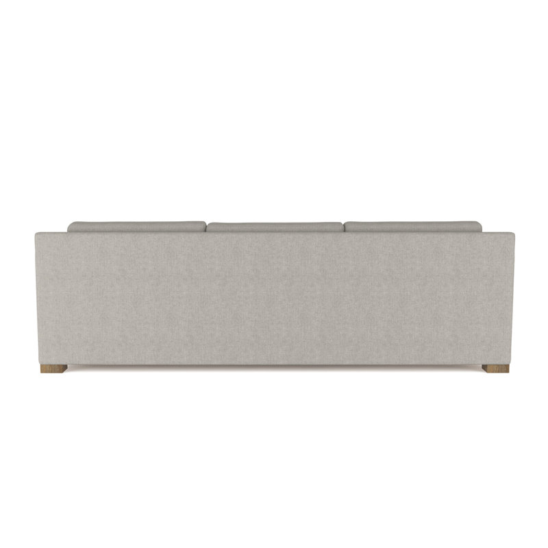 Mercer Track-Arm Sofa, Weathered, 33.5" H x 108" W x 39" D, Box Weave Linen Silver Streak