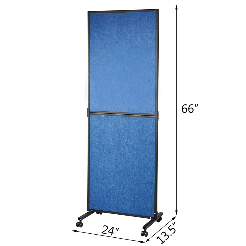 Cloisons de protection acoustique H 66 po x l 24 po, Bleu
