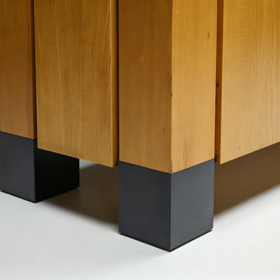 Floor-standing four-door storage cabinet