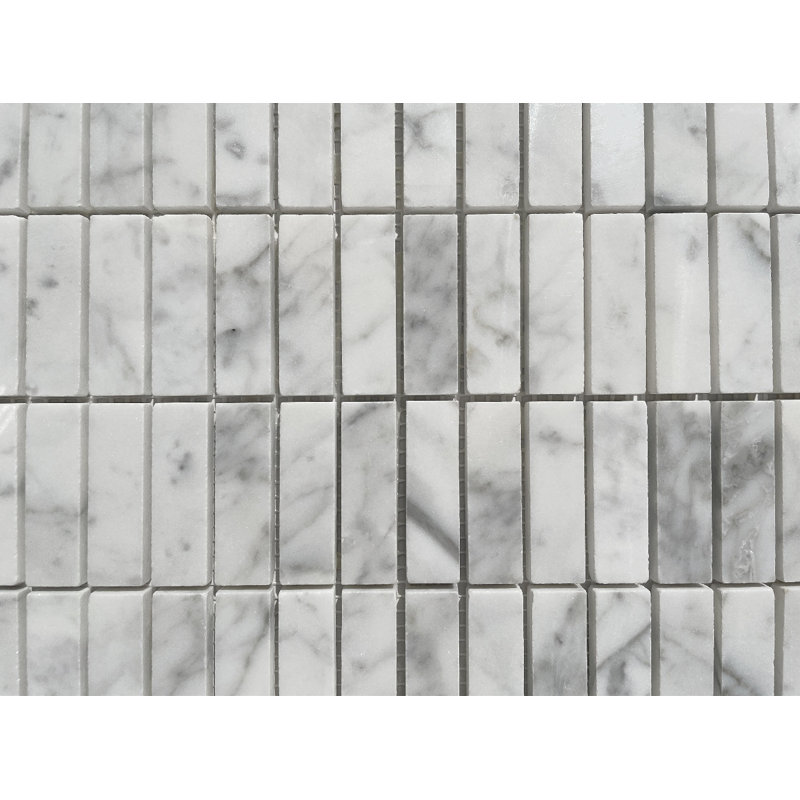 12" x 12" Marble Grid Mosaic Wall & Floor Tile